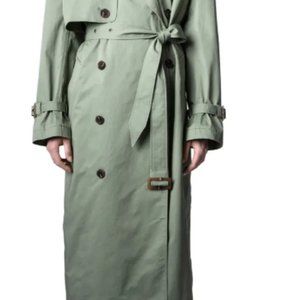 Zadig & Voltarie Kena Oversize Double Breasted Trench Coat